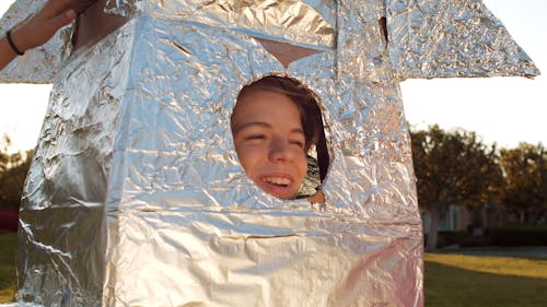 Kids Playing Spaceship at the Park