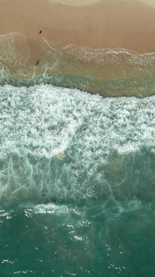 Drone Shot of a Beach in Cape Town