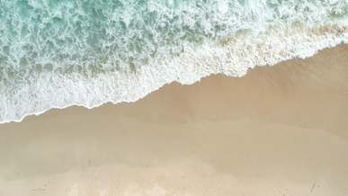 aerial view of the beach