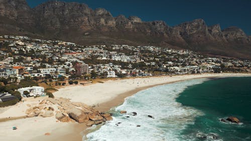 Drone Footage of a Beach in Cape Town