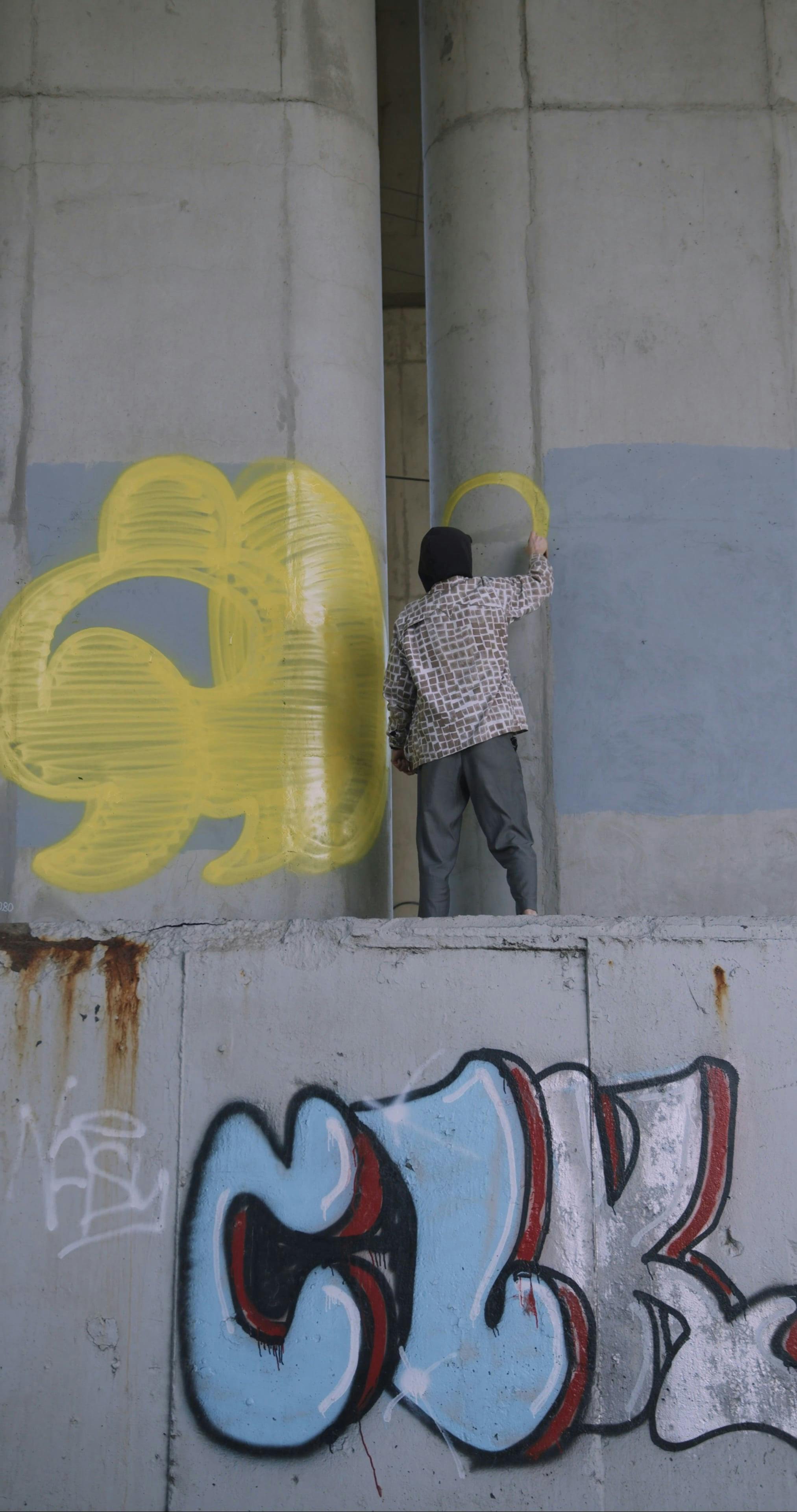 Coating A Concrete Roof With Spray Paint · Free Stock Video