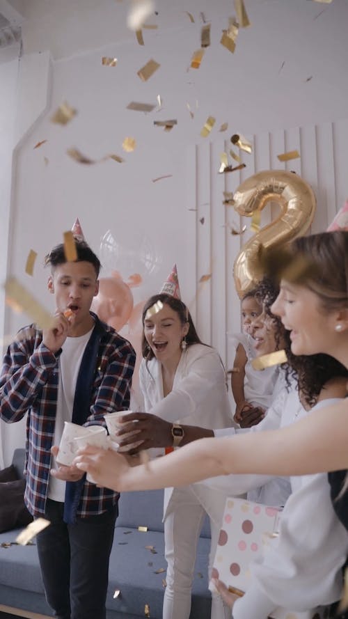 People Celebrating a Birthday Party