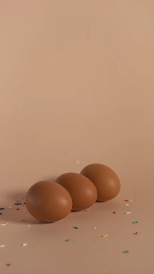 Three Brown Organic Eggs