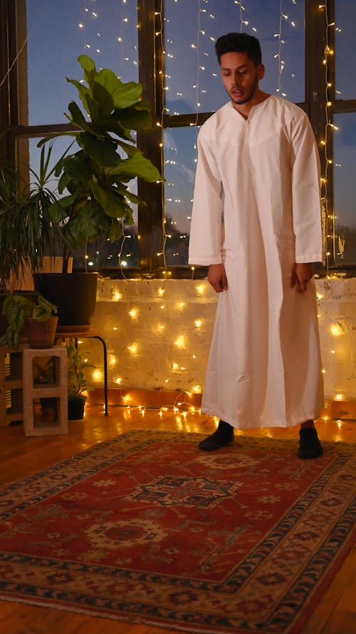 Man Performing Salah