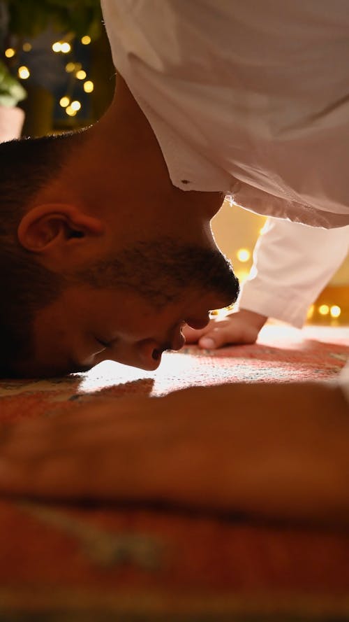 Man Performing Salah