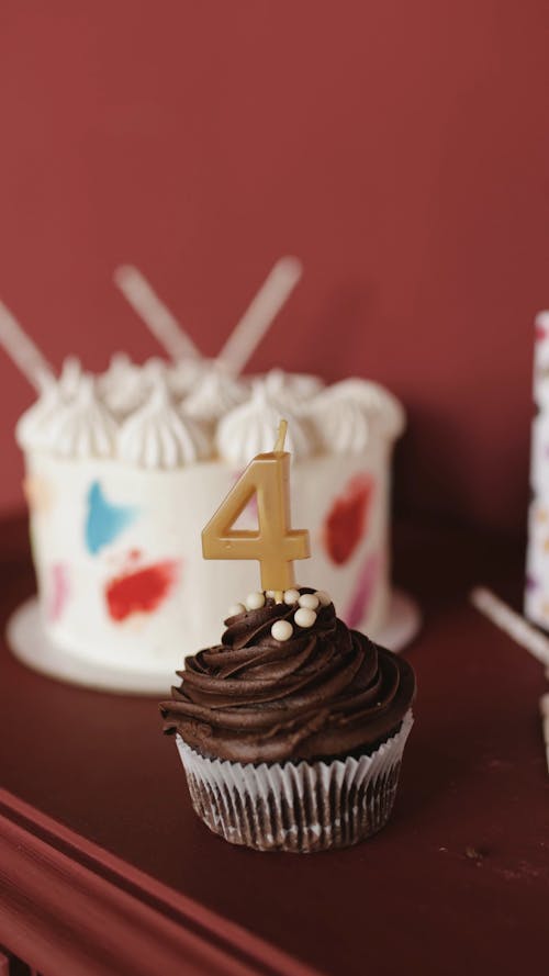 Chocolate Birthday Cupcake