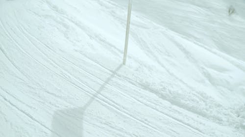 A Woman Snowboarding