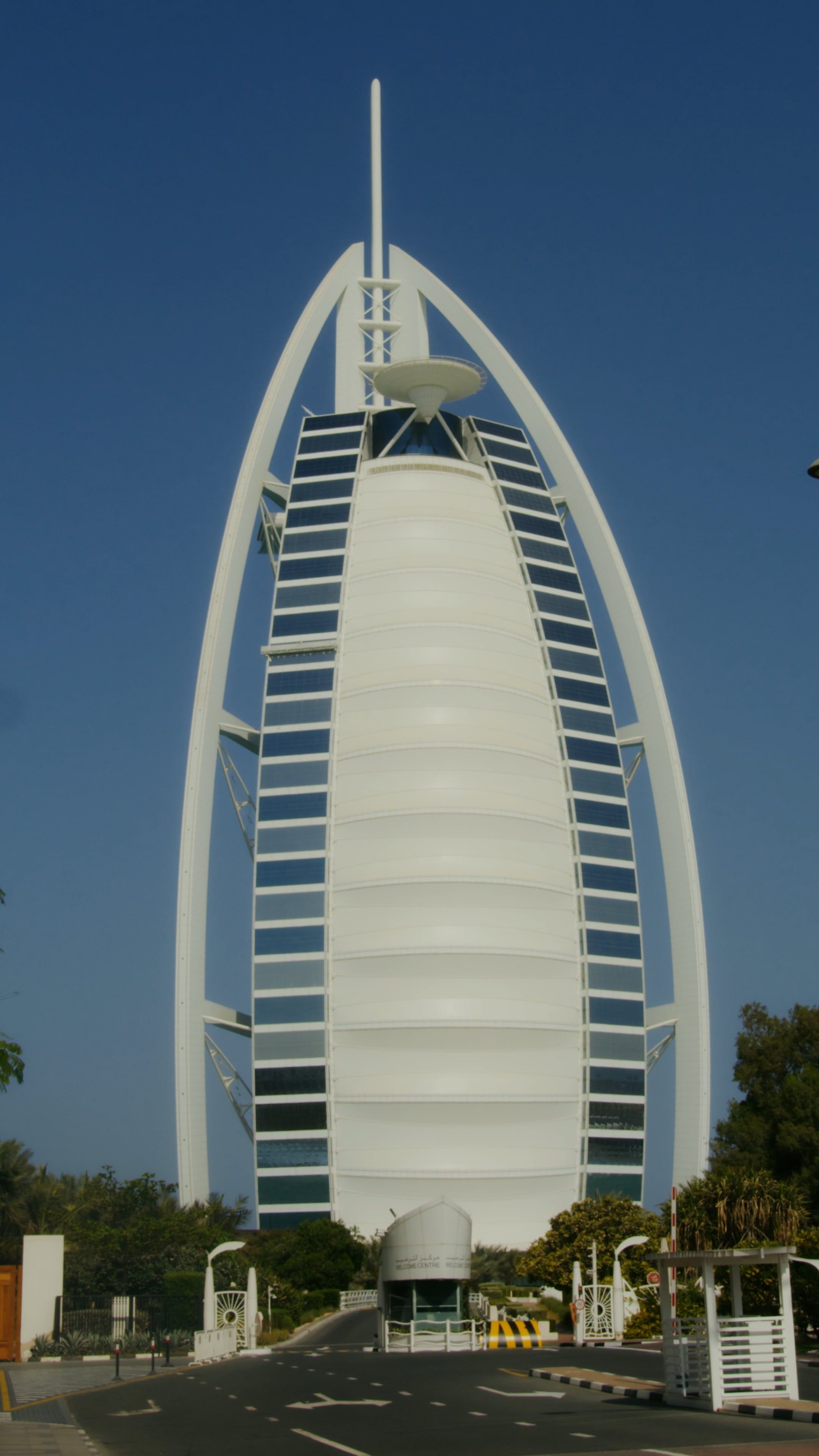 Exterior View of BurJ Al Arab Hotel Free Stock Video Footage, Royalty ...