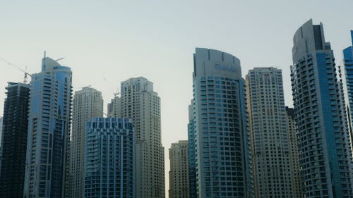 Exterior View of Skyscrapers in Dubai