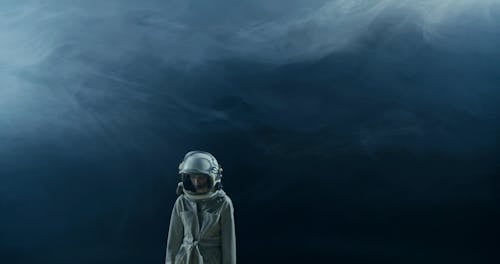 Conceptual Video Of A Woman In Outer Space