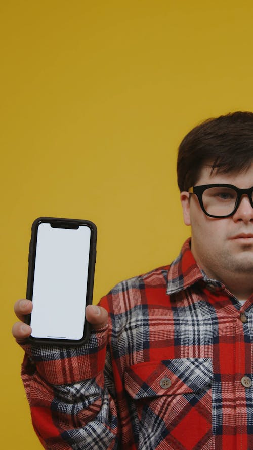 Man Holding a Smartphone