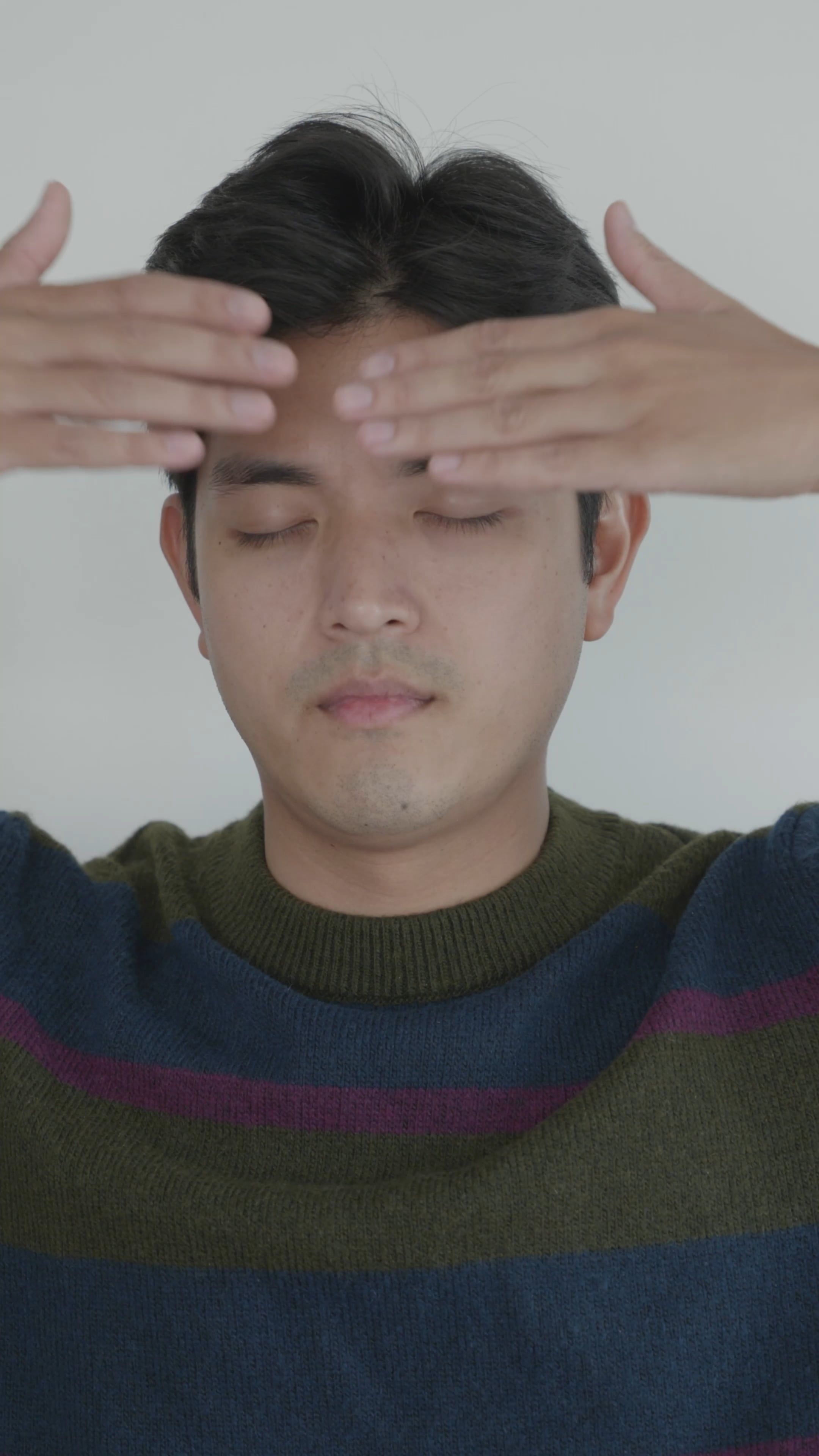 A man covering his eyes with his hands Free Stock Video Footage ...