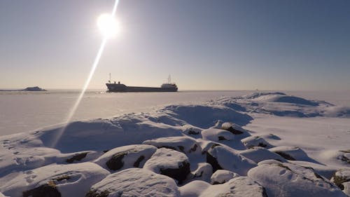 A Freighter in a Frost Sea