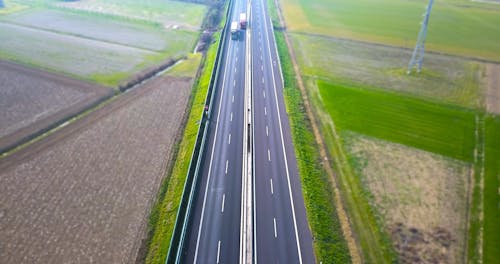 Aerial Shot of a Highway 