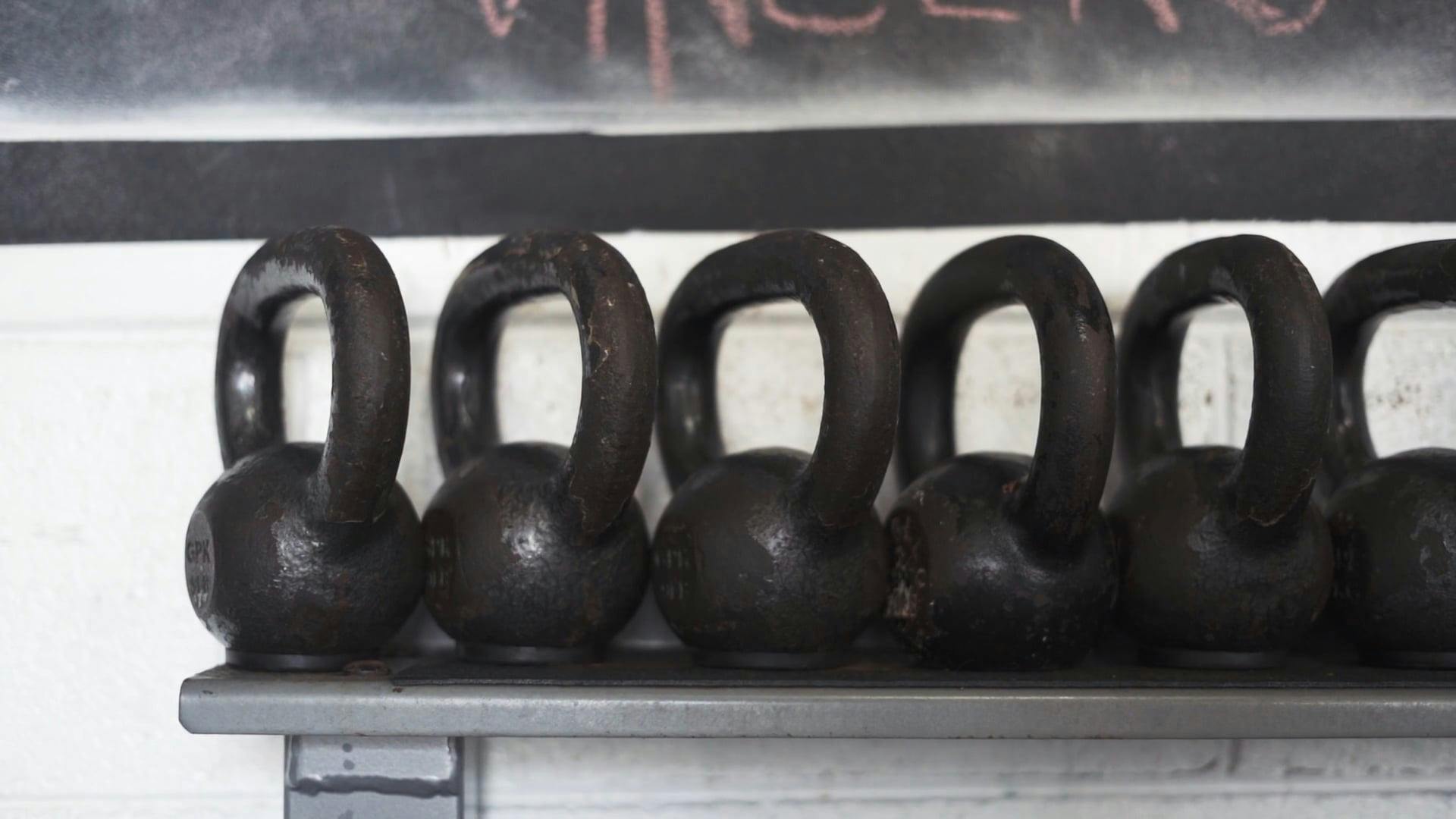 Kettlebells on a Shelf Free Stock Video Footage, RoyaltyFree 4K & HD Video Clip