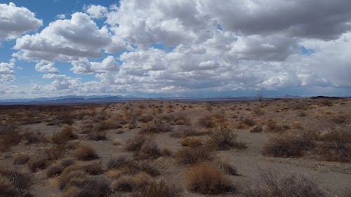 An Aerial Footage of the Desert