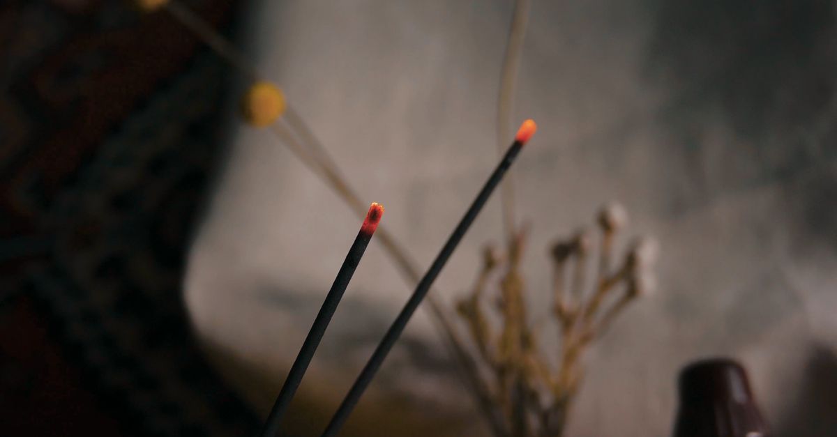 Close-up Footage of Burning Incense Free Stock Video Footage, Royalty ...