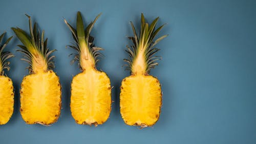 Stop Motion Video of Sliced Pineapples