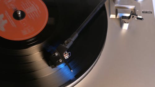 Vinyl Disc Playing