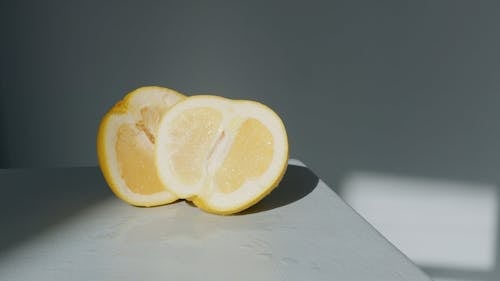 Fresh Lemon on the Table
