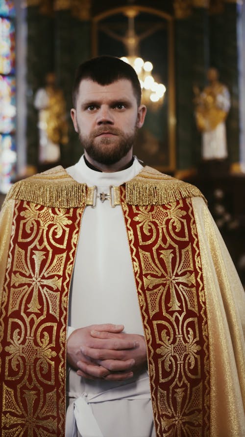 A Priest Walking