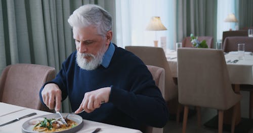 A Man Eating