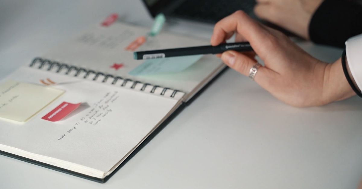 Notebook Watcher A Person Checking a Notebook Free Stock Video Footage, Royalty-Free 4K ...