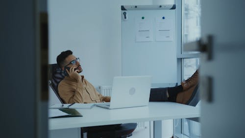 Man talking on the Phone