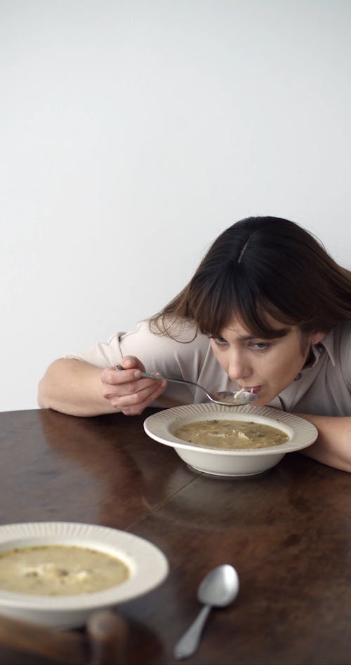 Woman with No Appetite to Eat