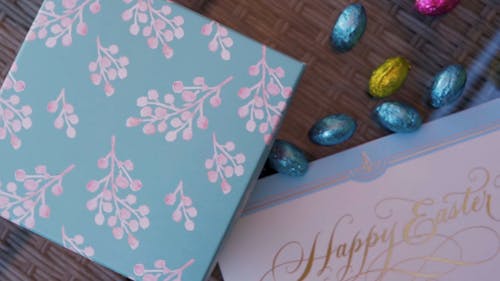 Chocolate Eggs and an Easter Card