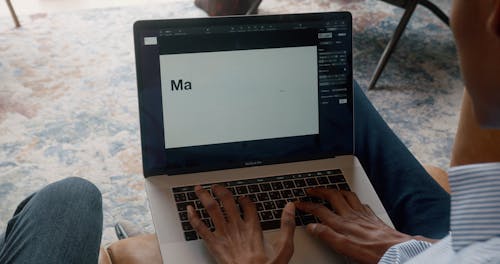 Man Using a Laptop