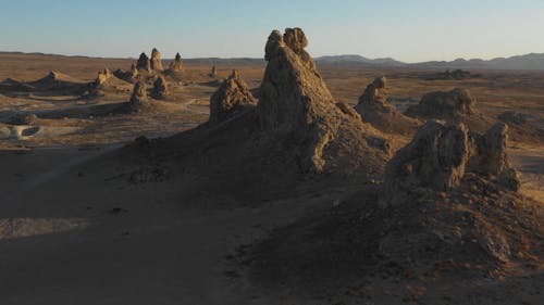 Drone Footage of a Desert Valley