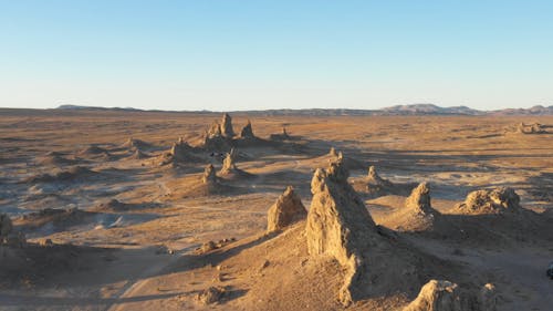 Drone Footage of a Desert Valley