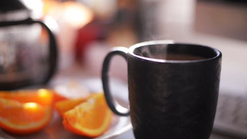 Close-Up Video of a Cup of Coffee