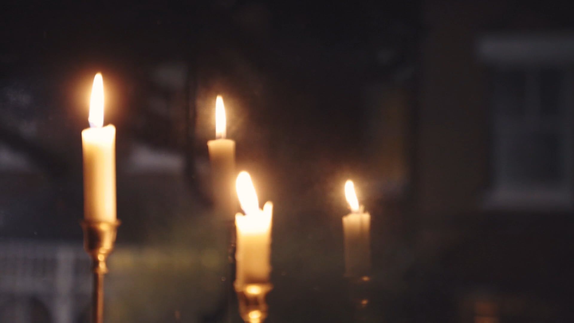 Close up of Burning Candles Free Stock Video Footage, Royalty-Free 4K ...
