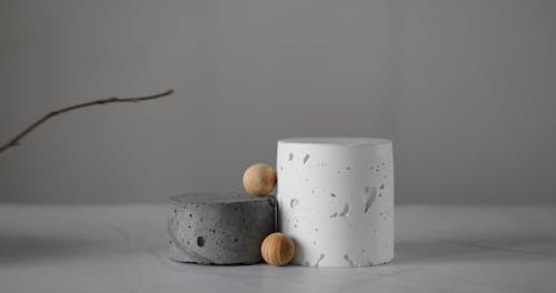 Concrete Cylindrical Objects and Wooden Balls