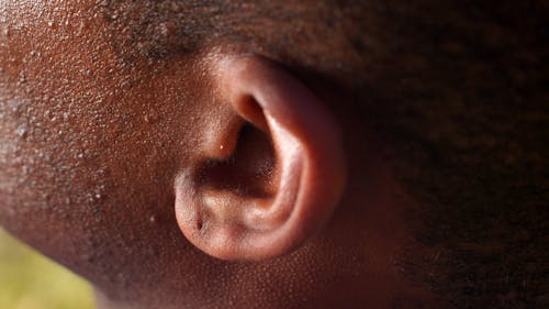 Extreme Close up of a Man's Ear