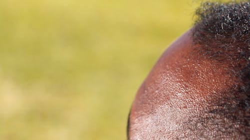 Extreme Close up of a Man's Face