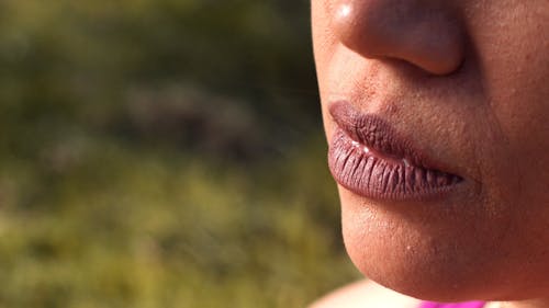 Extreme Close up of a Woman's Face