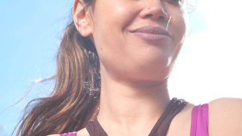Close up of a Woman on a Sunny Day