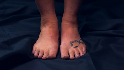 Tattooed Feet Close-up