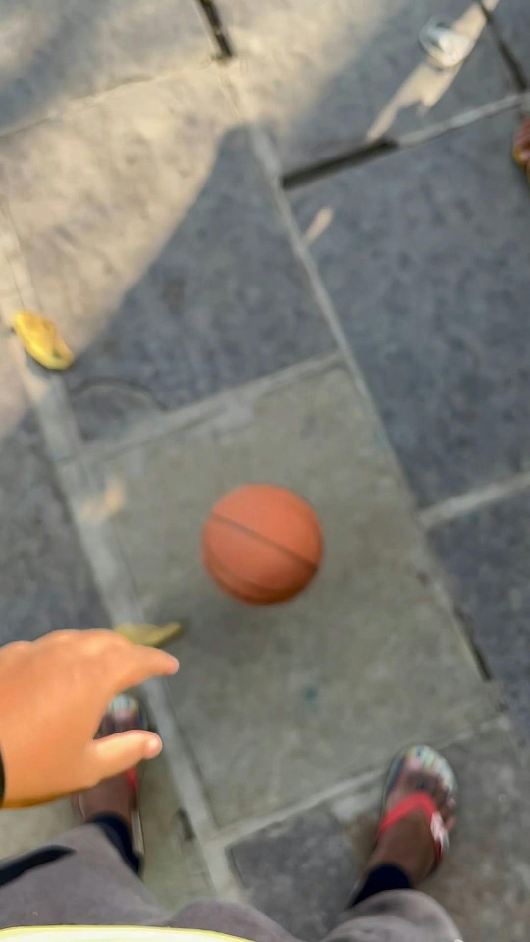 Person Kicking a Basketball Free Stock Video Footage, RoyaltyFree 4K