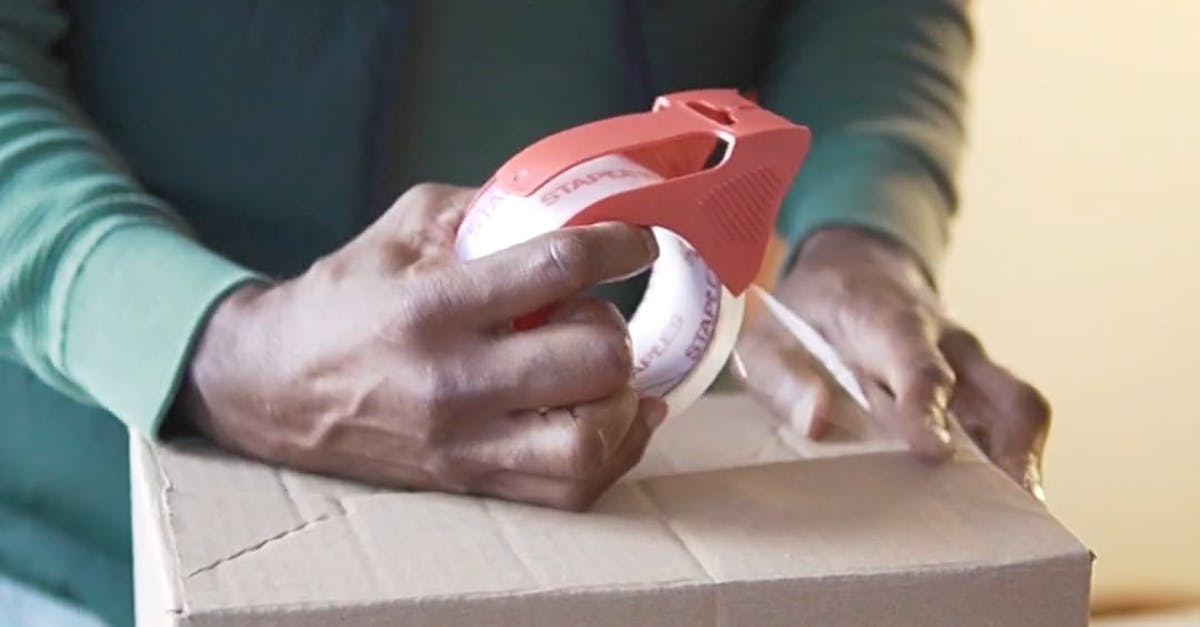 A Man Taping a Box Free Stock Video Footage, Royalty-Free 4K & HD Video ...