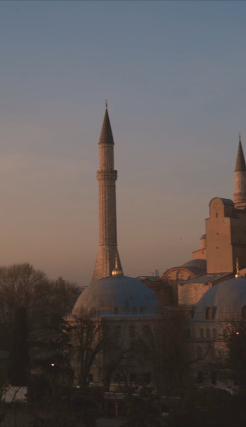 The Exterior of Blue Mosque in Istanbul Turkey