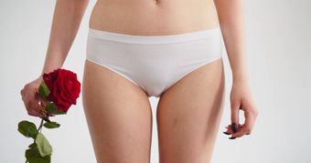 女生私处视频素材