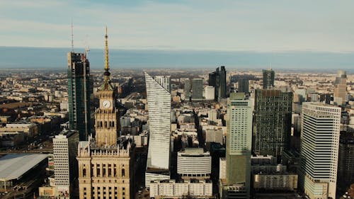 Drone Footage Of The Business District