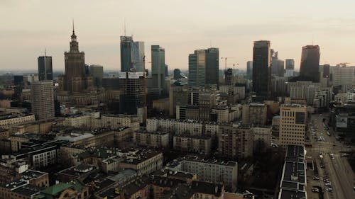 High Rise Buildings In The City Business Center