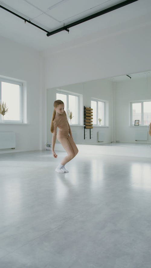 Girl Dancing at the Studio