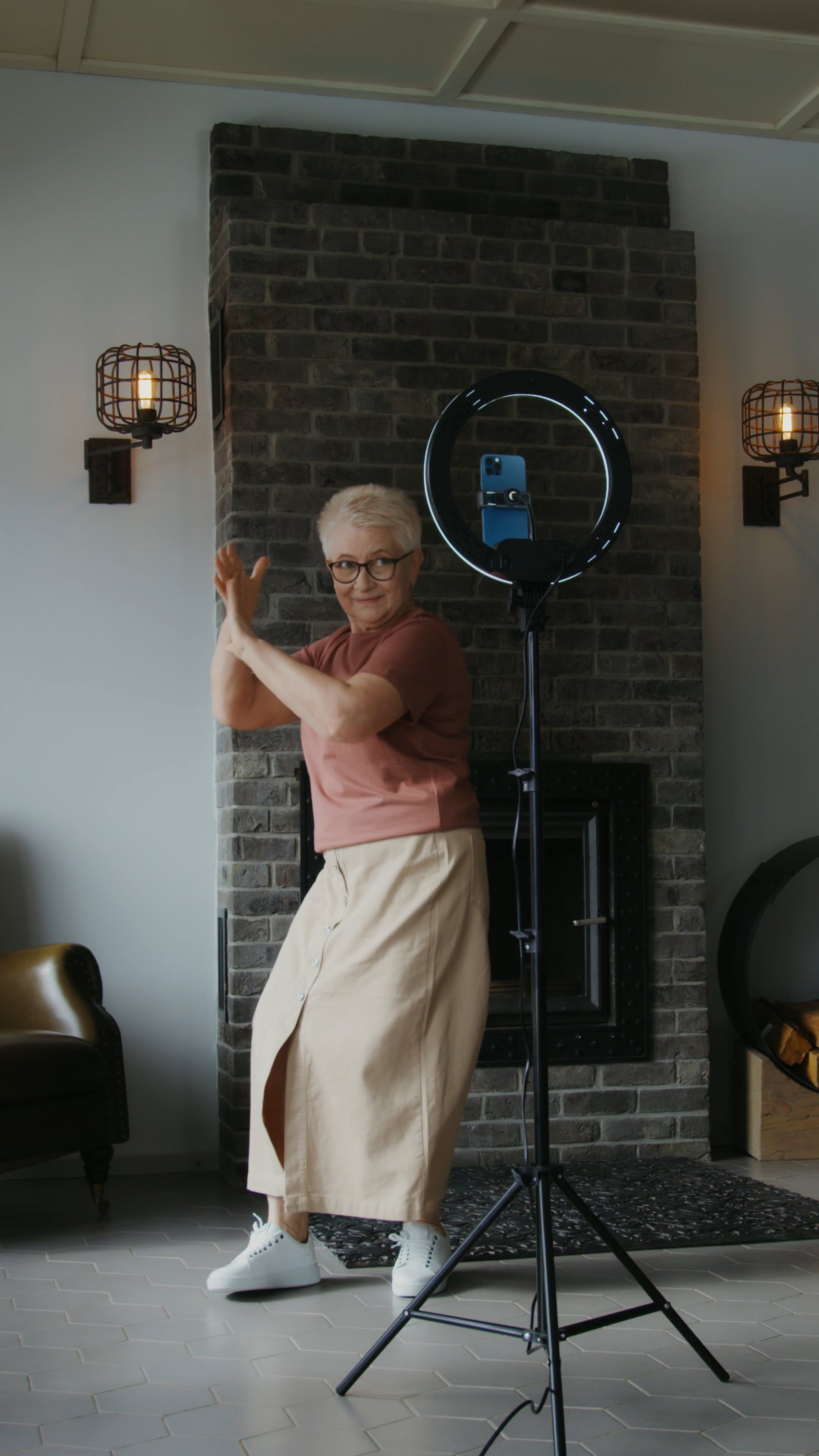 Woman Dancing in the Middle of a Living Room Free Stock Video Footage ...