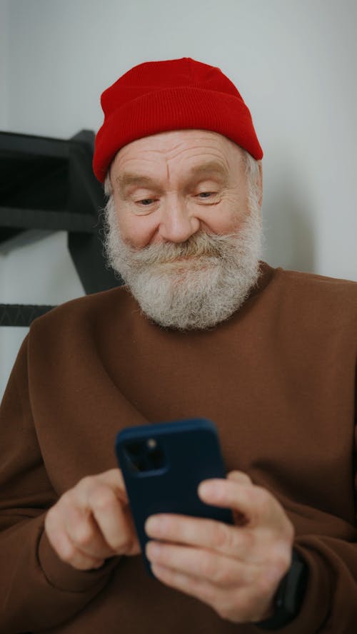 Man Using a Mobile Phone